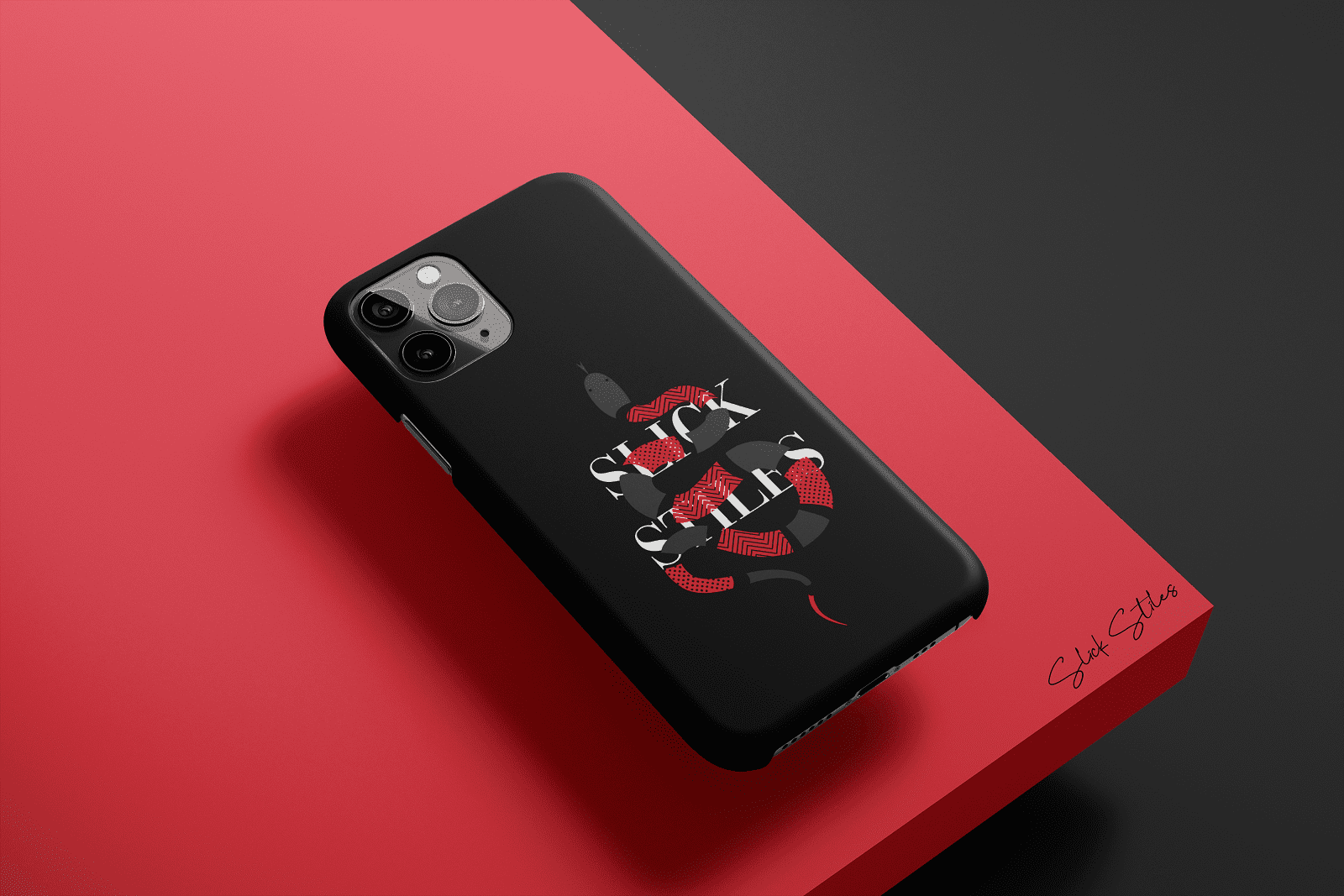 Signature Serpentes Black Phone Case