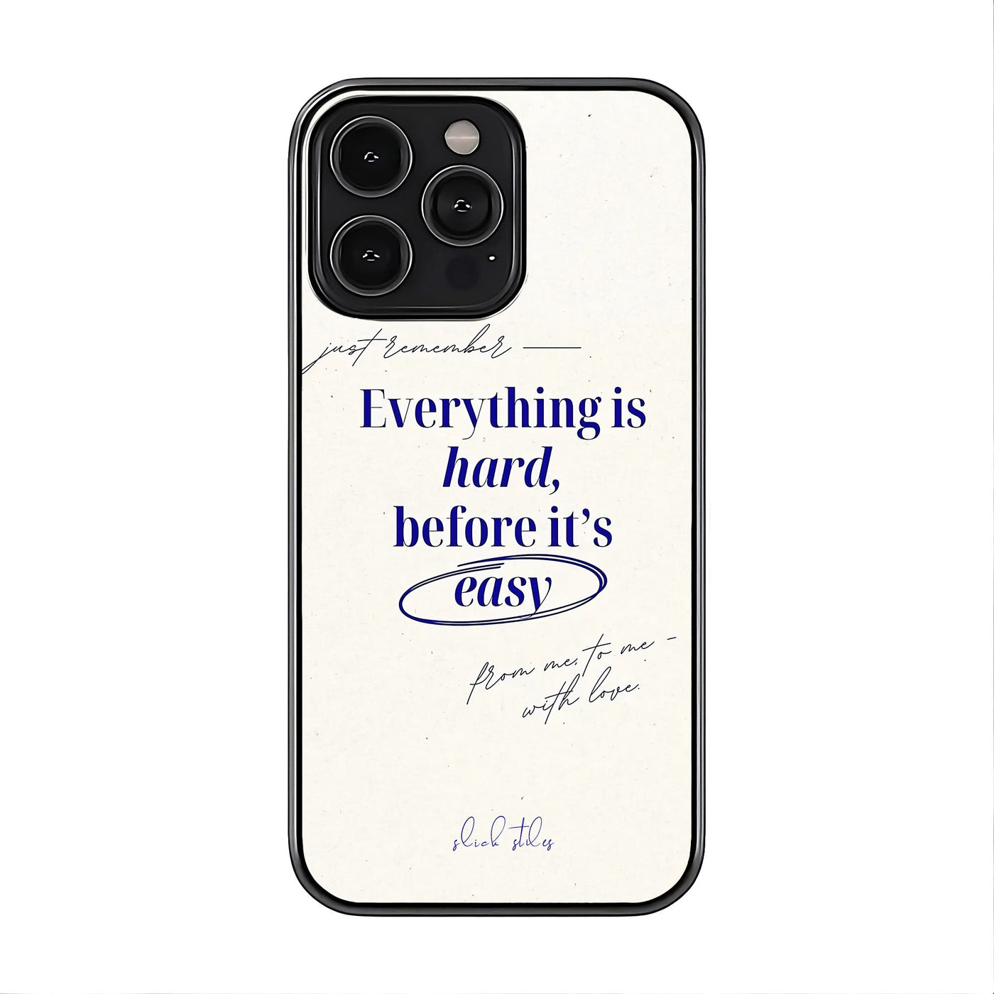 Hard Before Easy Glass Case