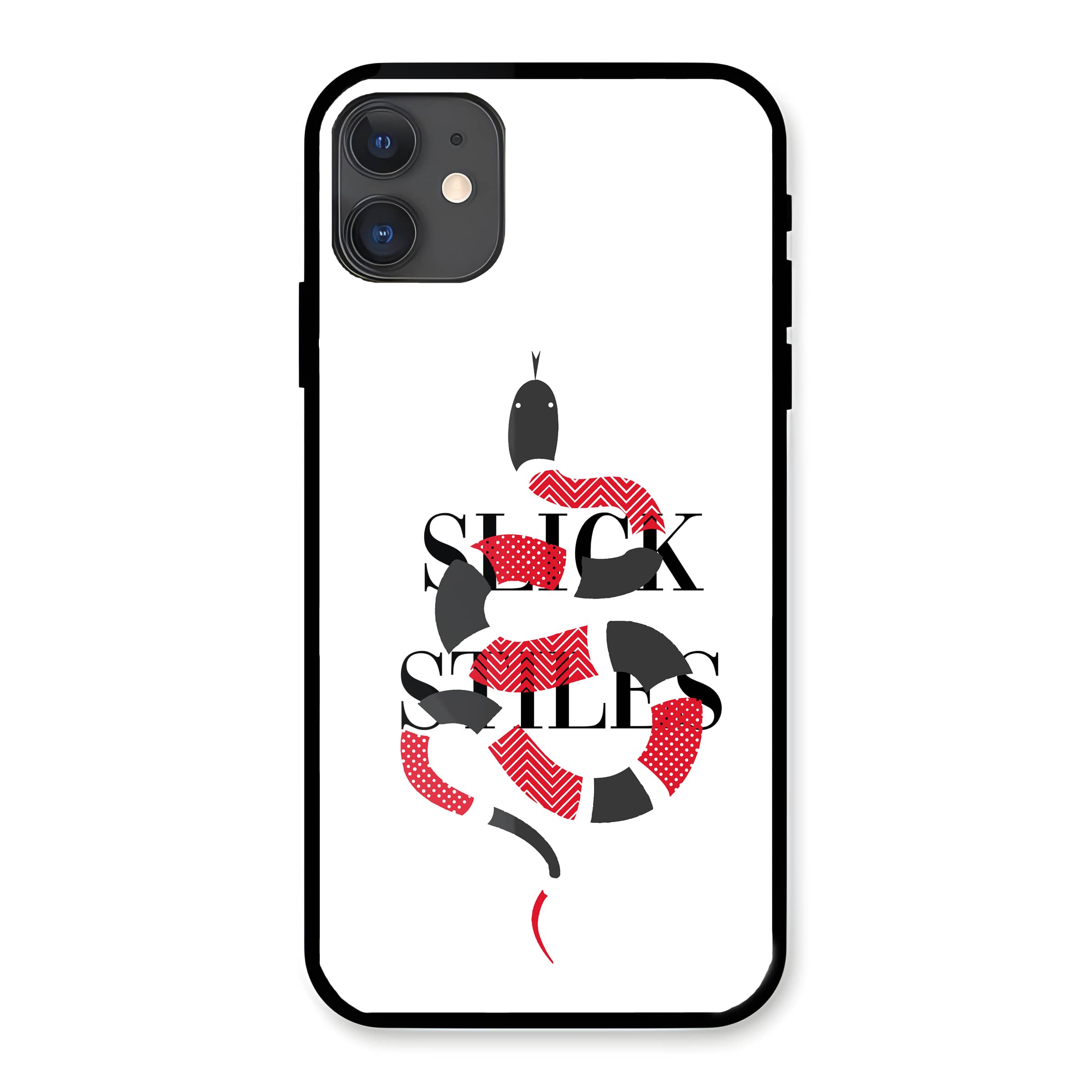 Signature Serpentes White Glass Case